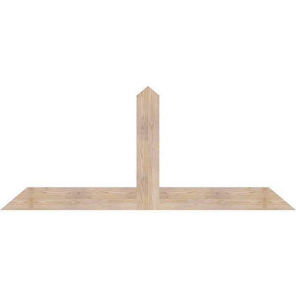 Ekena Millwork Portland Smooth Timber Gable Bracket, Douglas Fir, 72"W x 30"H x 1 1/2"D x 5 1/2"F, 10/12 Pitch GBW072X30X0206POR00SDF - main